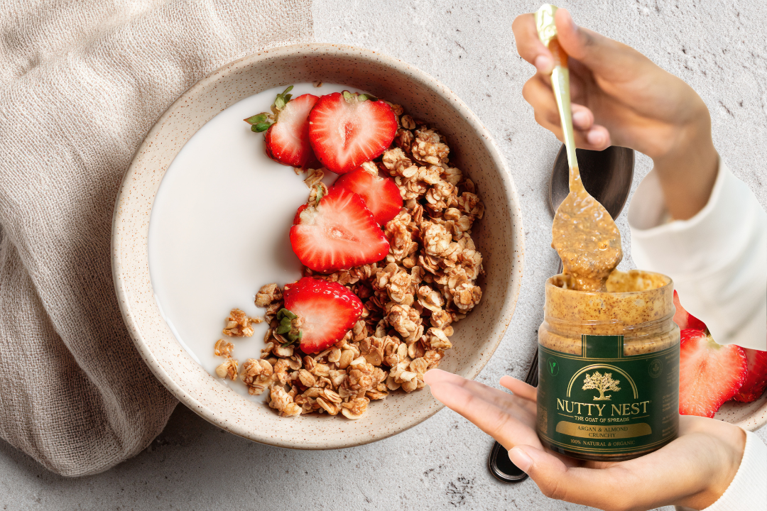 Almond Butter with Argan Oil - Crunchy (Vegan)