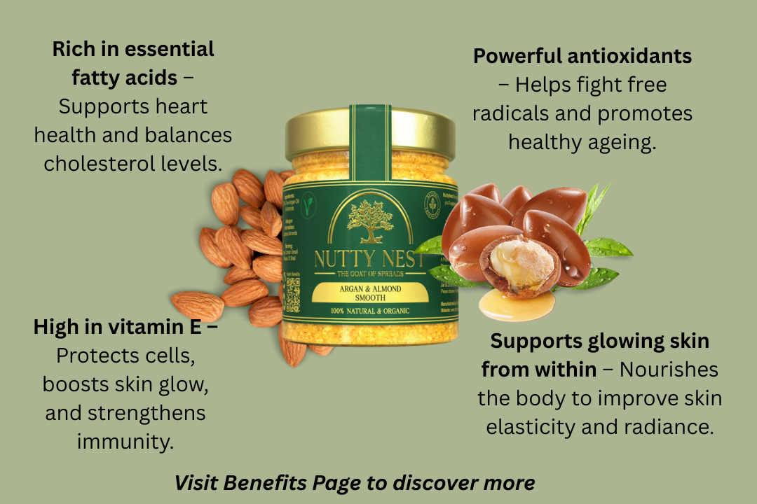 Almond Butter with Argan Oil (Vegan, Smooth)