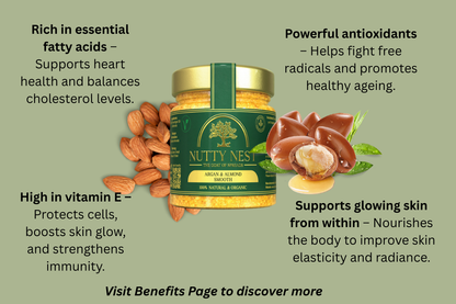 Almond Butter with Argan Oil (Vegan, Smooth)