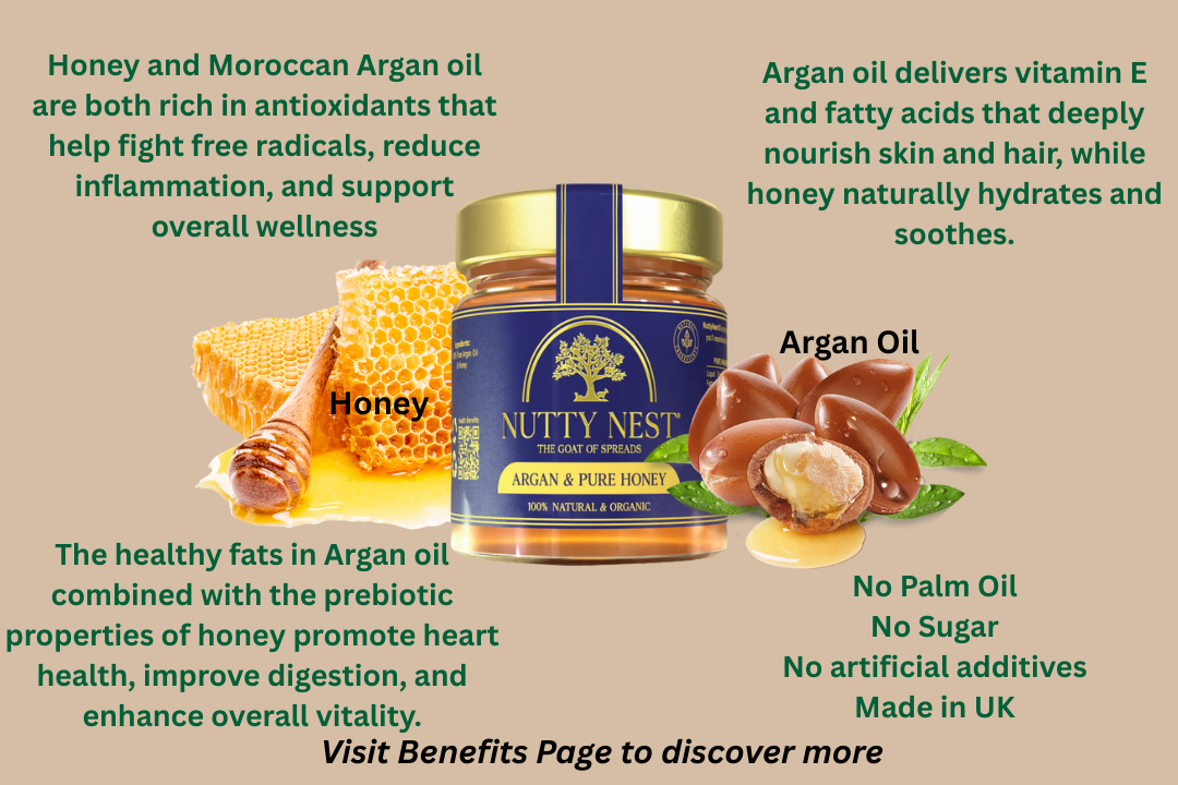 Pure British Honey with Argan oil