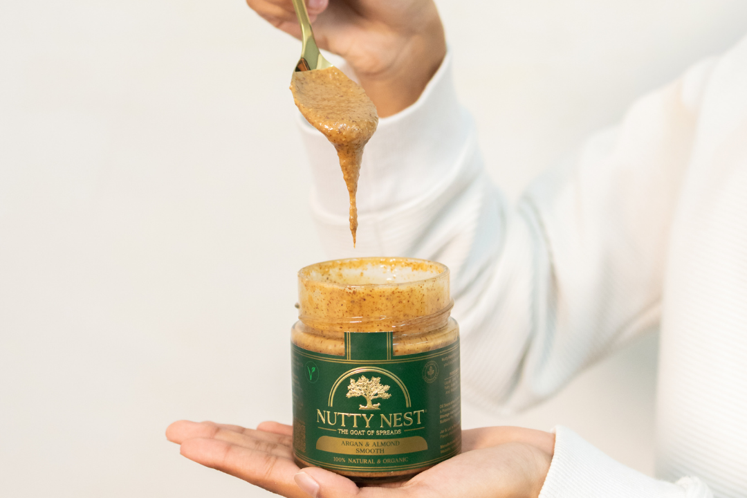 Almond Butter with Argan Oil (Vegan, Smooth)