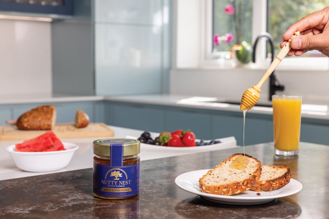 Pure British Honey with Argan oil